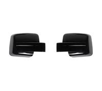 Capuchons de rétroviseurs en ABS chromé pour poignées de portière, décoration de voiture, convient pour Dodge For Nitro, Jeep pour Liberty 2007-2012 (fibre de carbone 2) (noir 1)