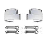 Capuchons de rétroviseurs en ABS chromé pour poignées de portières - Pour Dodge Nitro et Jeep Liberty 2007-2012 (fibre de carbone 2) (Chrome 2)
