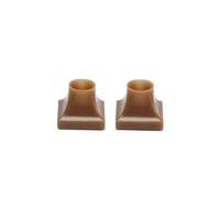 Capuchons de talon en PVC TPU | Multicolore plusieurs tailles for talons : capuchons de talon(L-orange)