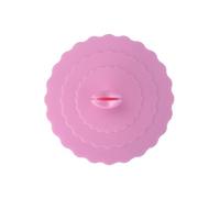 Capuchons de tasse en silicone | Incassable, réutilisable, Rose, Voir | couvercles de tasse hermétiques antipoussière avec clip d'amour | Couvercles réutilisables en silicone incassables tasse