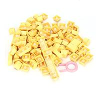 Capuchons de Touche PBT pour Clavier mécanique, Ensemble de Capuchons de Touche colorés résistants aux huiles, ergonomiques, avec légende Bicolore pour Le Jeu et la Frappe sur Les (Jaune)
