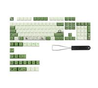 Capuchons de touches de clavier en Pbt, 127 touches/ensemble, profil Cherry, vert Matcha, pour commutateurs MX Dz60 Anne Gk61 Gk64 68 108