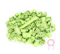 Capuchons de Touches de Clavier Mécaniques en Pbt, Design Ergonomique, Huile Colorée, 108 Touches de Jeu Vidéo pour Clavier Mécanique (Green)