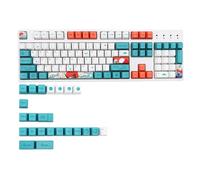 Capuchons de touches de clavier pour clavier mécanique, en PBT, par Sublimation, en corail, pour modèles GK61/Anne/GK64 68 75 104