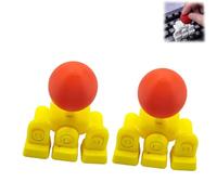 Capuchons de touches de joystick de clavier imprimés en 3D, accessoire de jeu rétro, module de liaison personnalisé à 4 touches, ensemble de fixation de boutons analogiques fantaisie DIY (2pcsC)