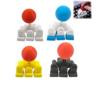 Capuchons de touches de joystick de clavier imprimés en 3D, accessoire de jeu rétro, module de liaison personnalisé à 4 touches, ensemble de fixation de boutons analogiques fantaisie DIY (4pcs)