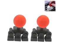 Capuchons de touches de joystick de clavier imprimés en 3D, accessoire de jeu rétro, module de liaison personnalisé à 4 touches, ensemble de fixation de boutons analogiques fantaisie DIY (2pcsD)