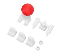 Capuchons de Touches de Joystick Rétro pour Claviers Mécaniques, Accessoire imprimé en 3D Vintage Améliorant L'expérience de Jeu en Plastique 7 Composants (Rouge Blanc)