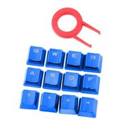 Capuchons de touches en Pbt à 12 touches, en métal plaqué or, pour clavier mécanique de jeu, Transmission de la lumière, à usage universel