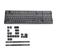 Capuchons de touches pour clavier mécanique Corsair K70 K65, 143 touches, RGB, disposition ANSI, en PBT, Double peau, avec rétro-éclairage