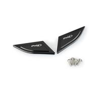 Motoplastic - Cache-trous de miroir PUIG pour Ducati Panigale V2 20-24 Noir