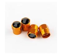 Capuchons de Valve de Pneu pour Tesla pour Modèle 3 SX Bouchons De Valve Pneu Roue Voiture Couvercle Tige d'air(Gold-1)