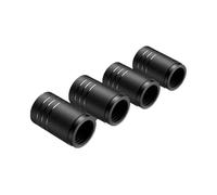 Capuchons de Valve de Pneu pour Voitures Universelles Protecteurs Valves Pneus Motos Vélos Bouchons De Valve Roue Anti-poussière(Black)