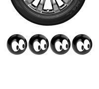 Capuchons de Valve de pneus, Cache-Valve de Pneu | 4 couvercles de Valve Anti-poussière | Couvre-Bouchons d'air pour Roues de Voiture, Capuchons Anti-poussière pour valves de Voiture, Bague