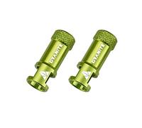 Capuchons de Valve Granite Juicy Nipple avec Fonction de Retrait du Noyau de Valve, Capuchons de Protection de Pneu de Vélo Faciles à Utiliser (Vert)