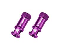 Capuchons de Valve Granite Juicy Nipple avec Fonction de Retrait du Noyau de Valve, Capuchons de Protection de Pneu de Vélo Faciles à Utiliser (Violet)