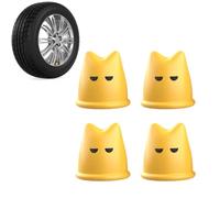 Capuchons de Valve pour Pneus 4 Pièces Protège-Valve de Voiture en Forme de | Cache-Tige Anti-Poussière pour Auto Moto Camion Tout-Terrain Course Trajets Urbains Montagne Plein