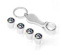 Capuchons De Valve pour Pneus | Couvercle Métallique Anti-Vol Étanche - Couvercles pour Tiges De Valve | pour L'Entretien des Roues De Voiture, Moto, Vélo, Camionnette Et SUV