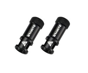 Capuchons de valves demonte obus Granite Design CNC Noir