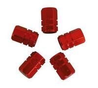 Capuchons de valves piston - CARPOINT - Universel - Rouge - Jeu de 5 - Accessoire auto