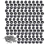 Capuchons De Vis - ABS 100 Pièces | Capuchons De Vis M4 | Caches Têtes De Viss | Capuchon À Charnière Polyvalents pour Assemblage De Meubles, Réparations À Domicile Et Protection De Quincaillerie