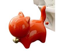 Capuchons de vis de toilette, Capuchons pour - Vis de toilettes Chat Toilettes Décoratives, Capuchons de boulons en design de chat, Boulons décoratifs de salle de bain Couvercles d'animaux mignons |