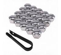 Capuchons D'écrou de Roue pour VW Tharu 2018 2019 2020 2021 2022 2023 2024-, Moyeu Couvre-ÉCrous Pneu Cache-Boulons Voiture Jante Auto Anti-Rouille Cache Hexagonale,A Silver-21mm