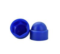 Capuchons d'écrous hexagonaux colorés en PE, couvercles de boulons rotatifs M3-M24, Protection extérieure décorative for roue voiture, du matériel coulissant(Blue,M8x12x15 (10Pcs))