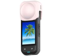 Capuchons d'objectif en Silicone pour insta360 X5,Couvercle de Protection d'objectif Anti-Rayures et Anti-Chute Accessoire pour insta360 X5 (Rose)