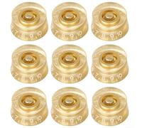 Capuchons Guitare Électrique ABS Doré avec Échelle | Compatible axe fendu 24 dents, USA/Mexique, pour cts pour fender DiMarzio, installation facile