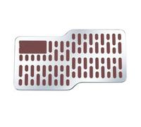 Capuchons Pédales Universel pour Repose-Pied | Plaque de talon épaisse en acier inoxydable, protecteur de tapis anti-usure autocollant Housse Pédale