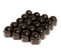 Capuchons pour écrous de roues HP Autozubehör Rallye-Caps Schwarz 19 mm - 20 Stck