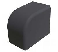 Capuchons pour pivot de portail - Noir - Sachet de 2 pcs