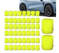 Capuchons pour vannes tige pneumatique - 50 pièces - Couvertures à luminescence pour le noir, bouchons d'air pour pneus - pour conduite de nuit, utilisation en extérieur, garage, sport, véhicules