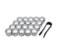 Capuchons Protection Hexagonal, 20X 19mm argenté écrou de roue de voiture capuchon de boulon universel