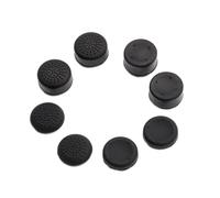 Capuchons Rehaussés pour Manette de Jeu 8 Pièces en Silicone Noir | Poignées de Joystick, Prise Confortable, Installation Facile, pour Sticks de Contrôleur