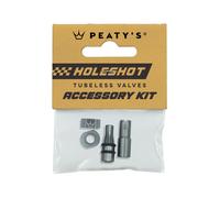 Capuchons valves Tubeless Peaty's Holeshot Fast Flow Gris