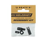 Capuchons valves Tubeless Peaty's Holeshot Fast Flow Noir