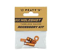 Capuchons valves Tubeless Peaty's Holeshot Fast Flow Orange