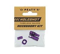 Capuchons valves Tubeless Peaty's Holeshot Fast Flow Violet