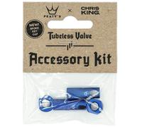 Accessoires de valve tubeless peaty s x chris king mk2 navy