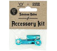 Capuchons valves Tubeless Peaty's MK2 Chris King, Turquoise