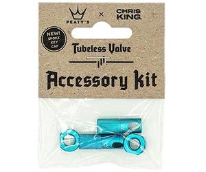 Capuchons valves Tubeless Peaty's MK2 Chris King, Turquoise