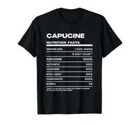 Capucine Valeur Nutritive Nom Drôle T-Shirt Graphique avec Valeur, Homme, Noir, S