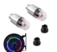 Capupord de soupape de vélo RVB 2x LED