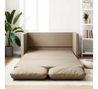 Capwee Canapé Convertible Canapé-lit avec Fonction de Couchage Canapé d'invité Petit canapé Canapé-lit 2 en 1-Cappuccino-Similicuir