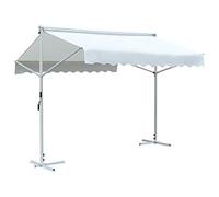 Capwee Store Banne Autoportant Double Pente à Manivelle Auvent autoportant pour Balcons Terrasse et Jardin-Crème-3 x 3 m