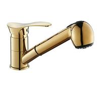 CAPXXIN Mitigeur d'évier de Cuisine Extensible à Levier Unique avec douchette pivotant à 360 °, Robinet en Laiton avec Bec pivotant pour pulvérisateur, robinets d'évier de Salle de Bain Needed