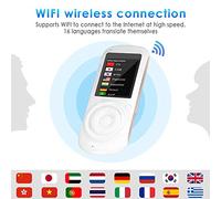 CAPXXIN Traducteur vocal intelligent, écran tactile de 2,4" Mini portable simultané deux voies Langue traducteur Anglais, Chinois, Français, Espagnol, Allemand, Italien nécessaire