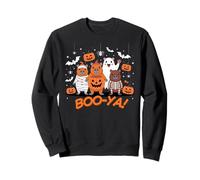 Capy-Boo-ra Crew Cute Halloween Costume Mummy Skeleton Sweatshirt